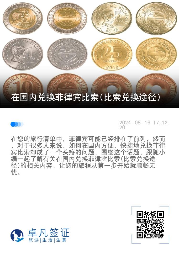在国内兑换菲律宾比索(比索兑换途径)