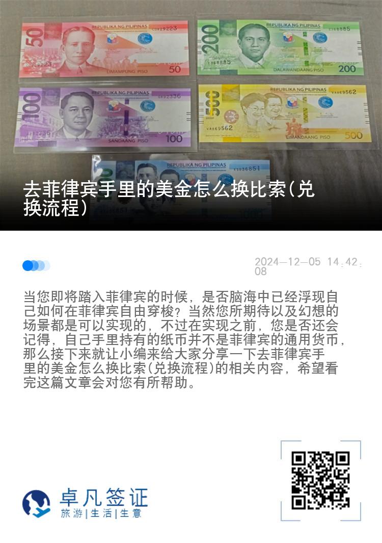 去菲律宾手里的美金怎么换比索(兑换流程)